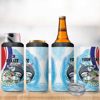 Personalized Belize Tarpon Fishing 4 in 1 Can Cooler Tumbler Belize Where the Silver King Reigns - Wonder Print Shop