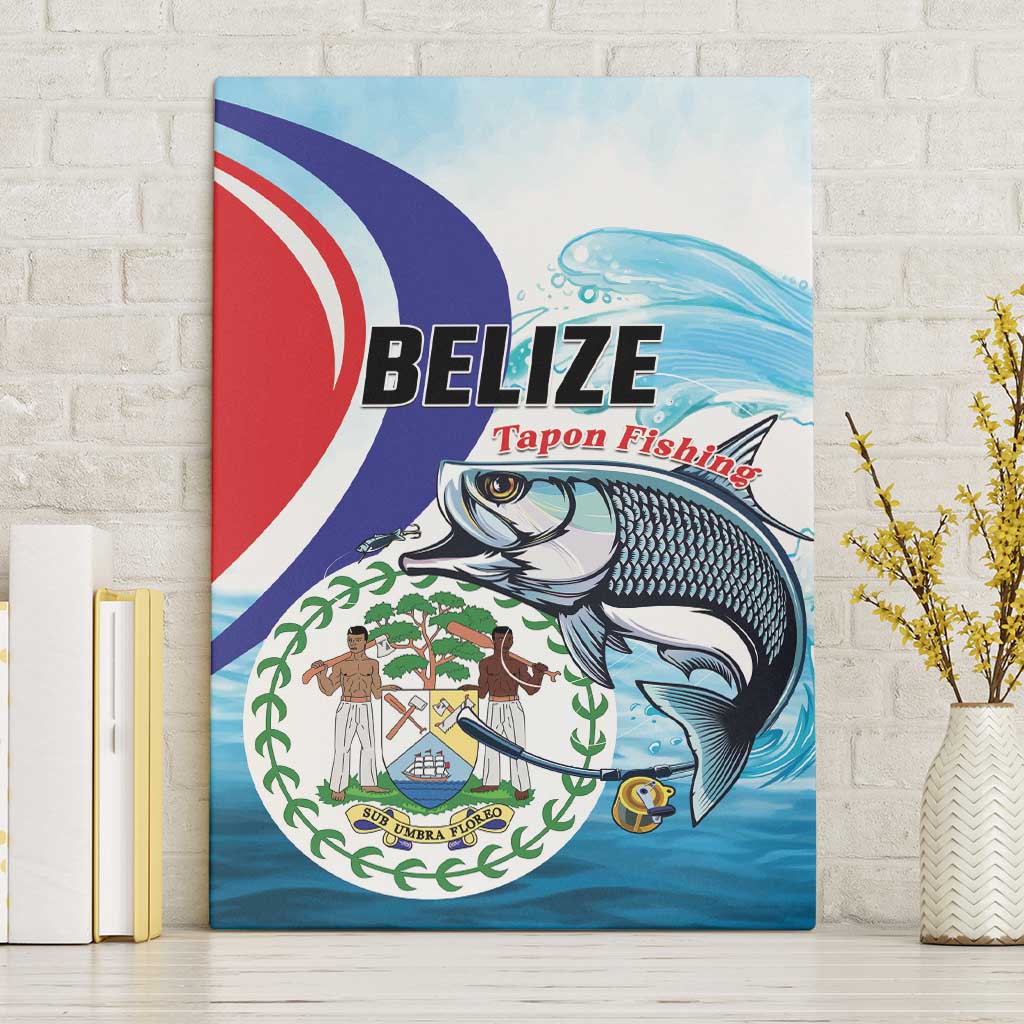 Belize Tarpon Fishing Canvas Wall Art Belize Where the Silver King Reigns - Wonder Print Shop