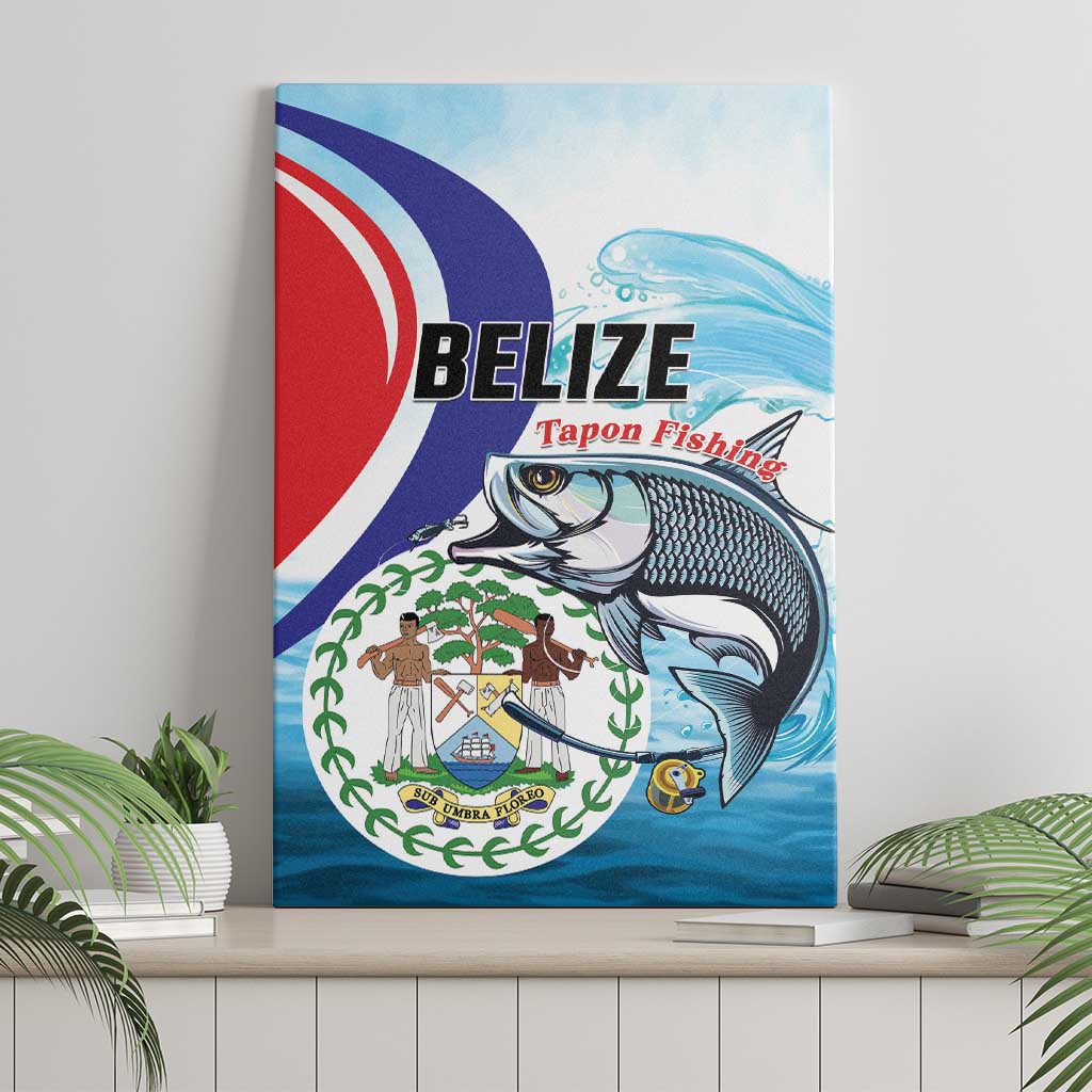 Belize Tarpon Fishing Canvas Wall Art Belize Where the Silver King Reigns - Wonder Print Shop