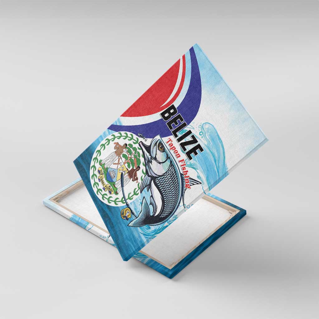 Belize Tarpon Fishing Canvas Wall Art Belize Where the Silver King Reigns - Wonder Print Shop