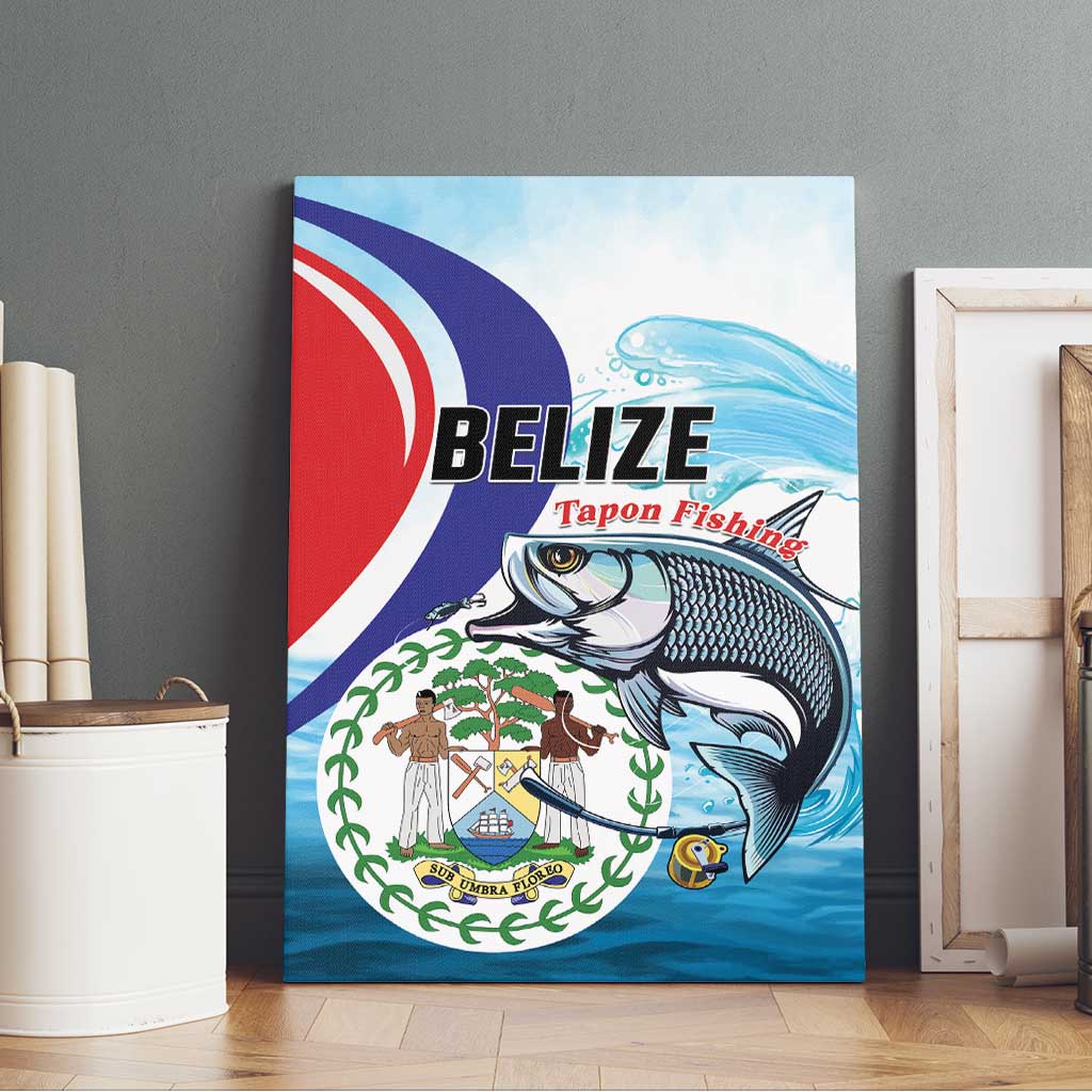 Belize Tarpon Fishing Canvas Wall Art Belize Where the Silver King Reigns - Wonder Print Shop