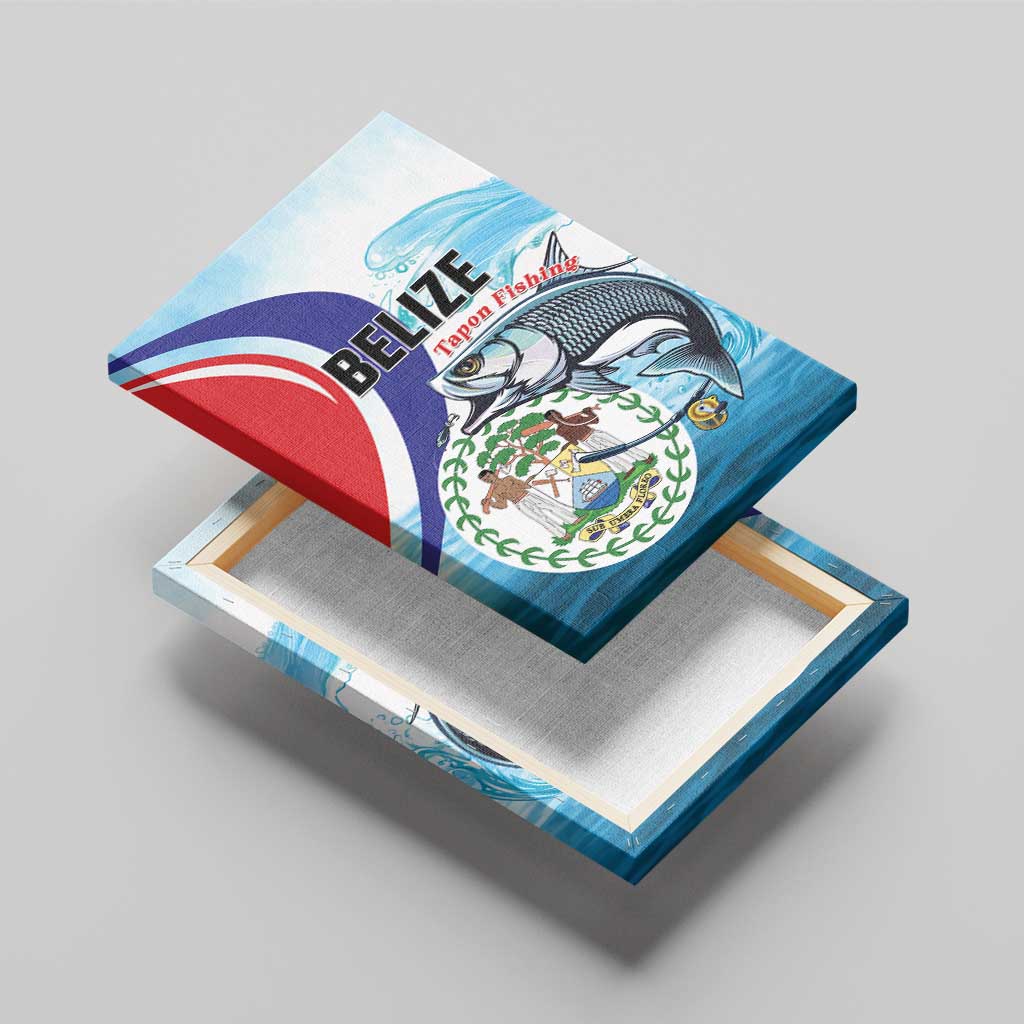 Belize Tarpon Fishing Canvas Wall Art Belize Where the Silver King Reigns - Wonder Print Shop