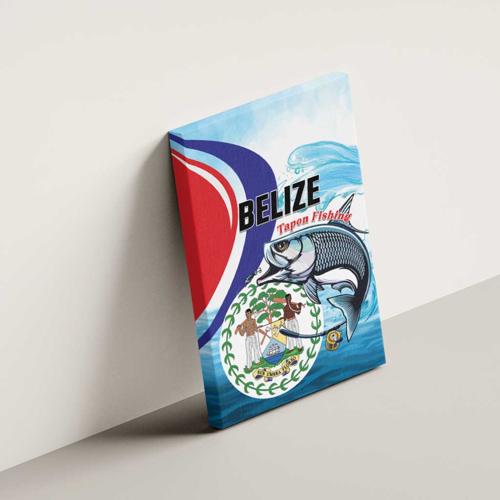 Belize Tarpon Fishing Canvas Wall Art Belize Where the Silver King Reigns - Wonder Print Shop