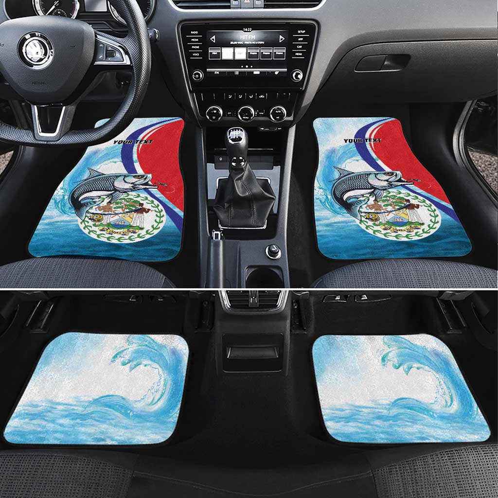Belize Tarpon Fishing Car Mats Belize Where the Silver King Reigns - Wonder Print Shop