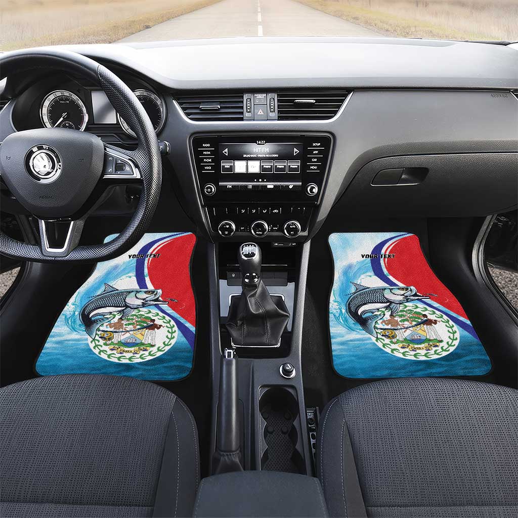 Belize Tarpon Fishing Car Mats Belize Where the Silver King Reigns - Wonder Print Shop