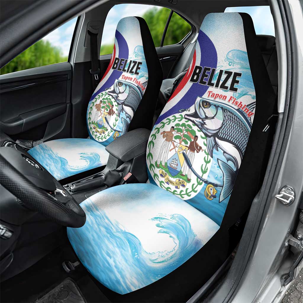 Belize Tarpon Fishing Car Seat Cover Belize Where the Silver King Reigns - Wonder Print Shop