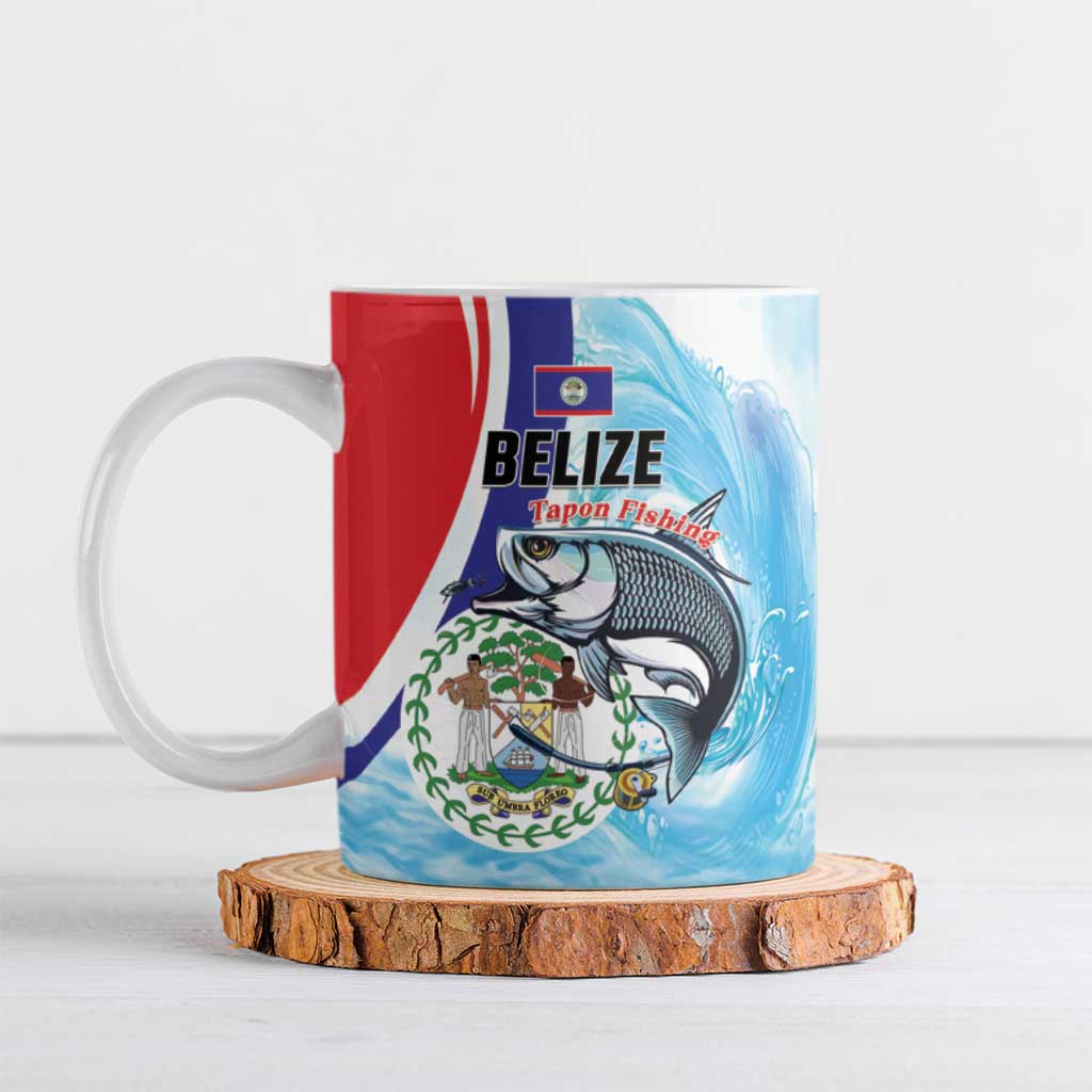 Personalized Belize Tarpon Fishing Ceramic Mug Belize Where the Silver King Reigns - Wonder Print Shop