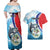 Personalized Belize Tarpon Fishing Couples Matching Off Shoulder Maxi Dress and Hawaiian Shirt Belize Where the Silver King Reigns - Wonder Print Shop