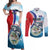 Personalized Belize Tarpon Fishing Couples Matching Off Shoulder Maxi Dress and Long Sleeve Button Shirt Belize Where the Silver King Reigns - Wonder Print Shop