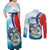 Personalized Belize Tarpon Fishing Couples Matching Off Shoulder Maxi Dress and Long Sleeve Button Shirt Belize Where the Silver King Reigns - Wonder Print Shop