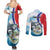 Personalized Belize Tarpon Fishing Couples Matching Summer Maxi Dress and Long Sleeve Button Shirt Belize Where the Silver King Reigns - Wonder Print Shop
