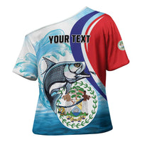 Personalized Belize Tarpon Fishing Cross Shoulder Shirt Belize Where the Silver King Reigns - Wonder Print Shop