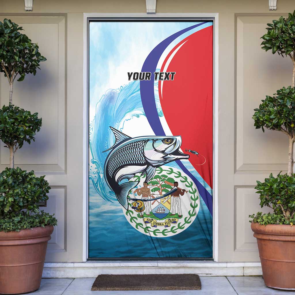 Belize Tarpon Fishing Door Cover Belize Where the Silver King Reigns - Wonder Print Shop