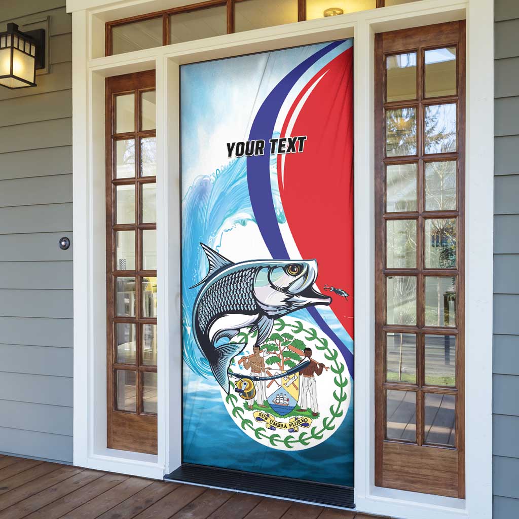 Belize Tarpon Fishing Door Cover Belize Where the Silver King Reigns - Wonder Print Shop