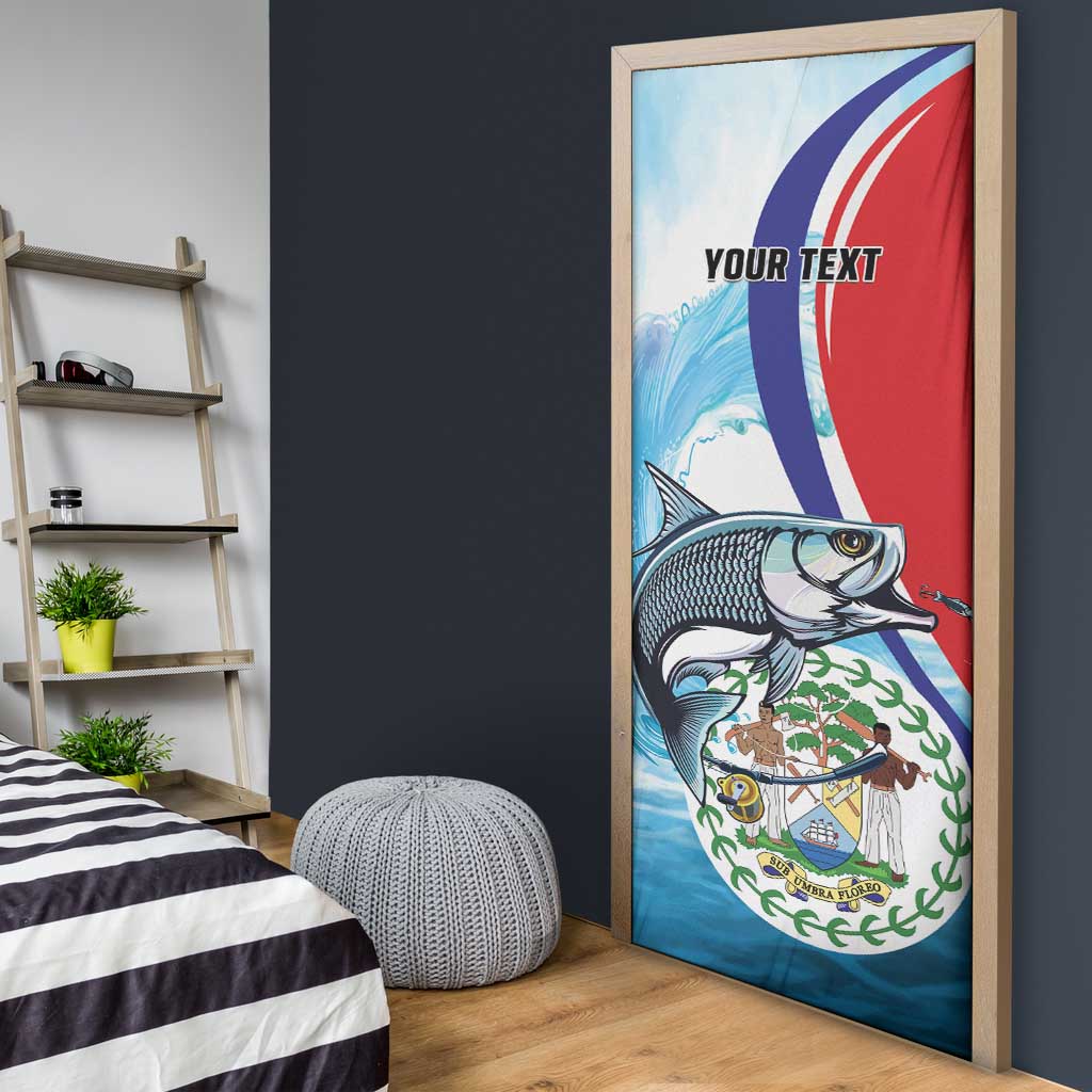 Belize Tarpon Fishing Door Cover Belize Where the Silver King Reigns - Wonder Print Shop