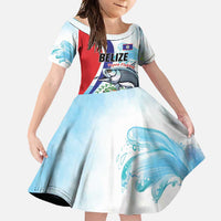 Personalized Belize Tarpon Fishing Family Matching Off Shoulder Maxi Dress and Hawaiian Shirt Belize Where the Silver King Reigns - Wonder Print Shop