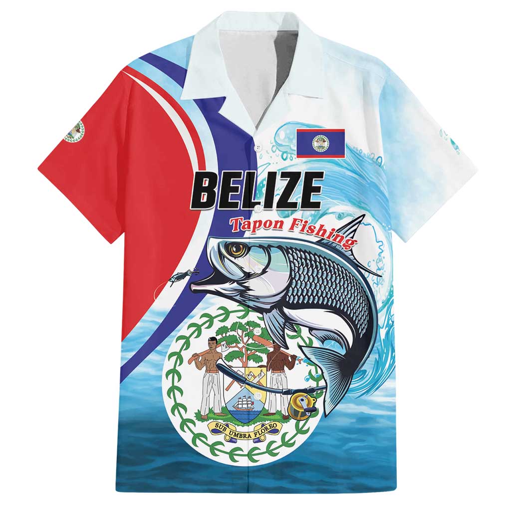 Personalized Belize Tarpon Fishing Family Matching Puletasi and Hawaiian Shirt Belize Where the Silver King Reigns - Wonder Print Shop