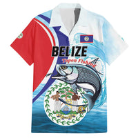 Personalized Belize Tarpon Fishing Family Matching Short Sleeve Bodycon Dress and Hawaiian Shirt Belize Where the Silver King Reigns - Wonder Print Shop