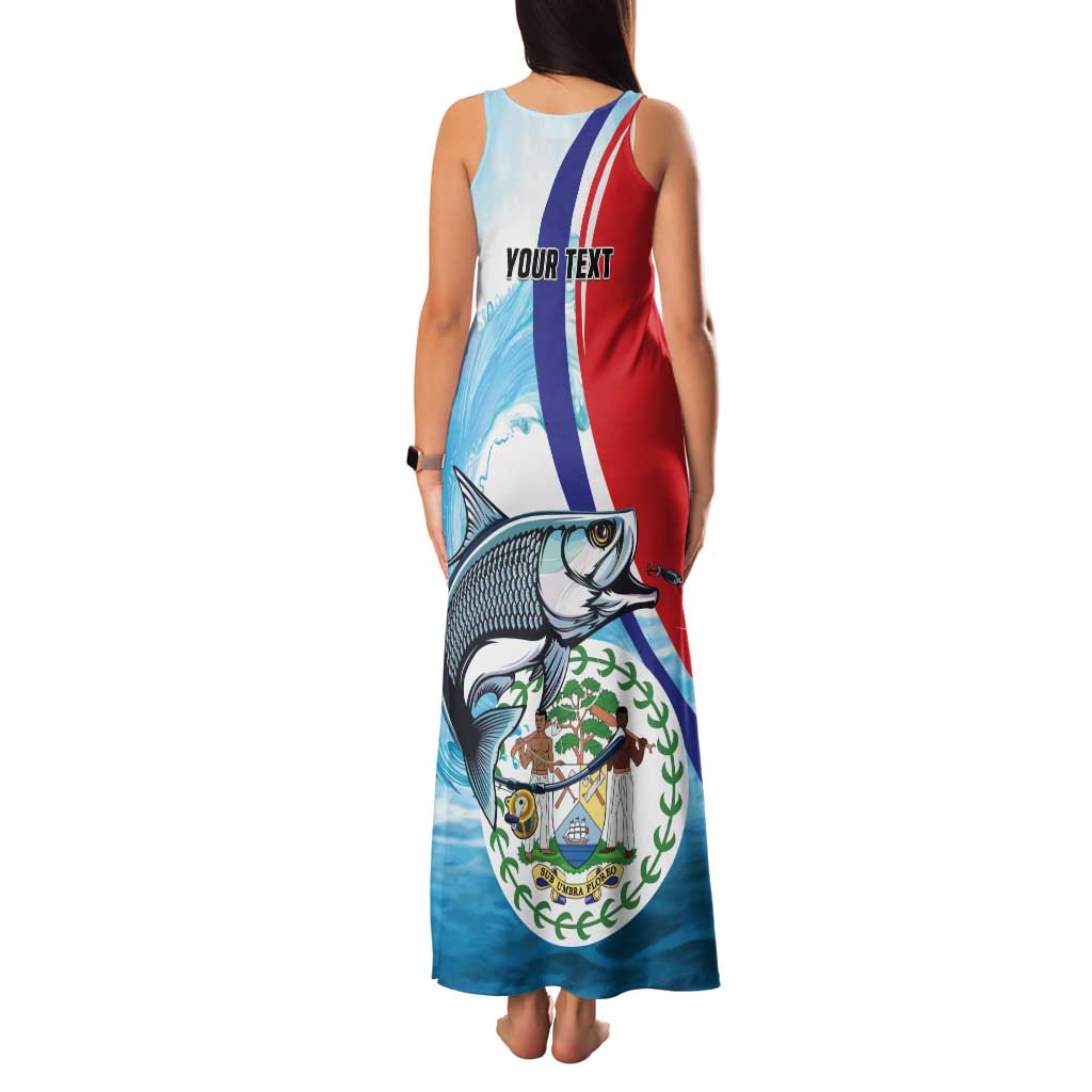 Personalized Belize Tarpon Fishing Family Matching Tank Maxi Dress and Hawaiian Shirt Belize Where the Silver King Reigns - Wonder Print Shop