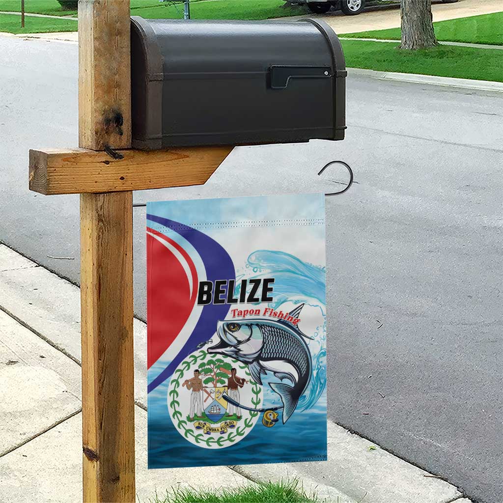 Belize Tarpon Fishing Garden Flag Belize Where the Silver King Reigns - Wonder Print Shop