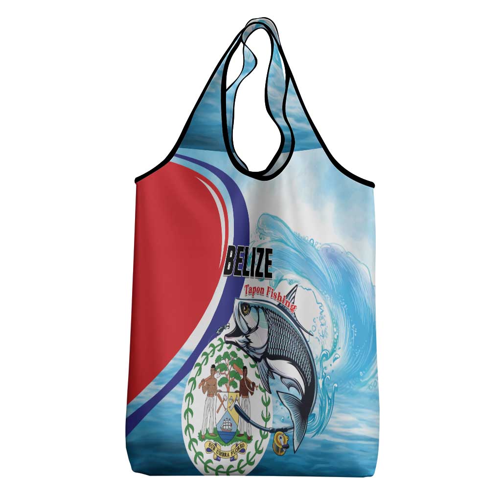 Belize Tarpon Fishing Grocery Bag Belize Where the Silver King Reigns - Wonder Print Shop