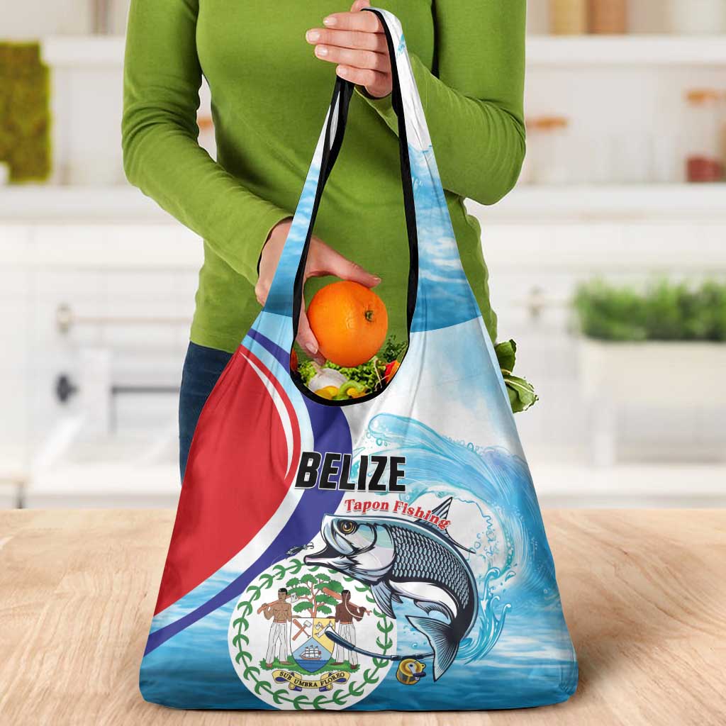 Belize Tarpon Fishing Grocery Bag Belize Where the Silver King Reigns - Wonder Print Shop