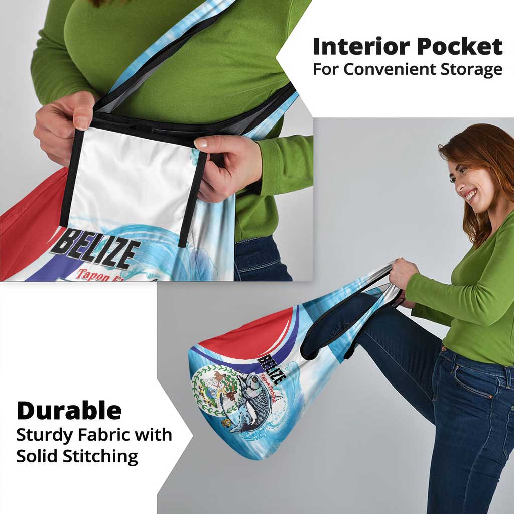 Belize Tarpon Fishing Grocery Bag Belize Where the Silver King Reigns - Wonder Print Shop