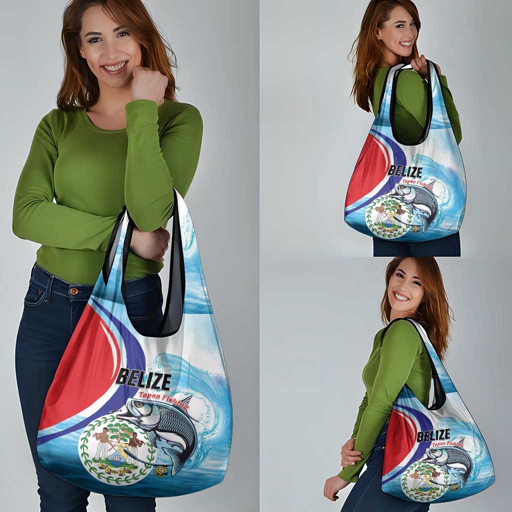 Belize Tarpon Fishing Grocery Bag Belize Where the Silver King Reigns - Wonder Print Shop