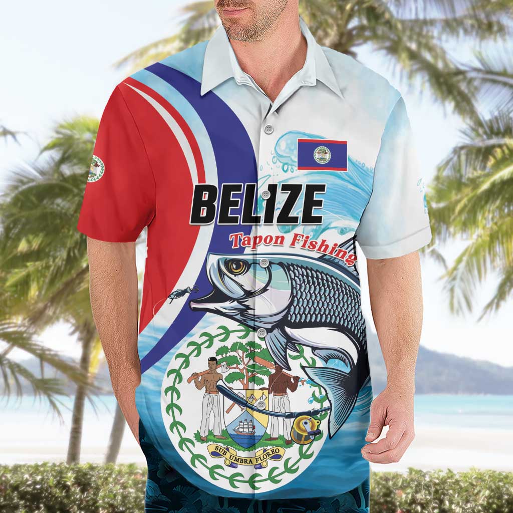Personalized Belize Tarpon Fishing Hawaiian Shirt Belize Where the Silver King Reigns - Wonder Print Shop