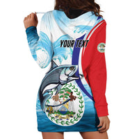 Personalized Belize Tarpon Fishing Hoodie Dress Belize Where the Silver King Reigns - Wonder Print Shop