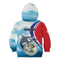 Personalized Belize Tarpon Fishing Kid Hoodie Belize Where the Silver King Reigns - Wonder Print Shop