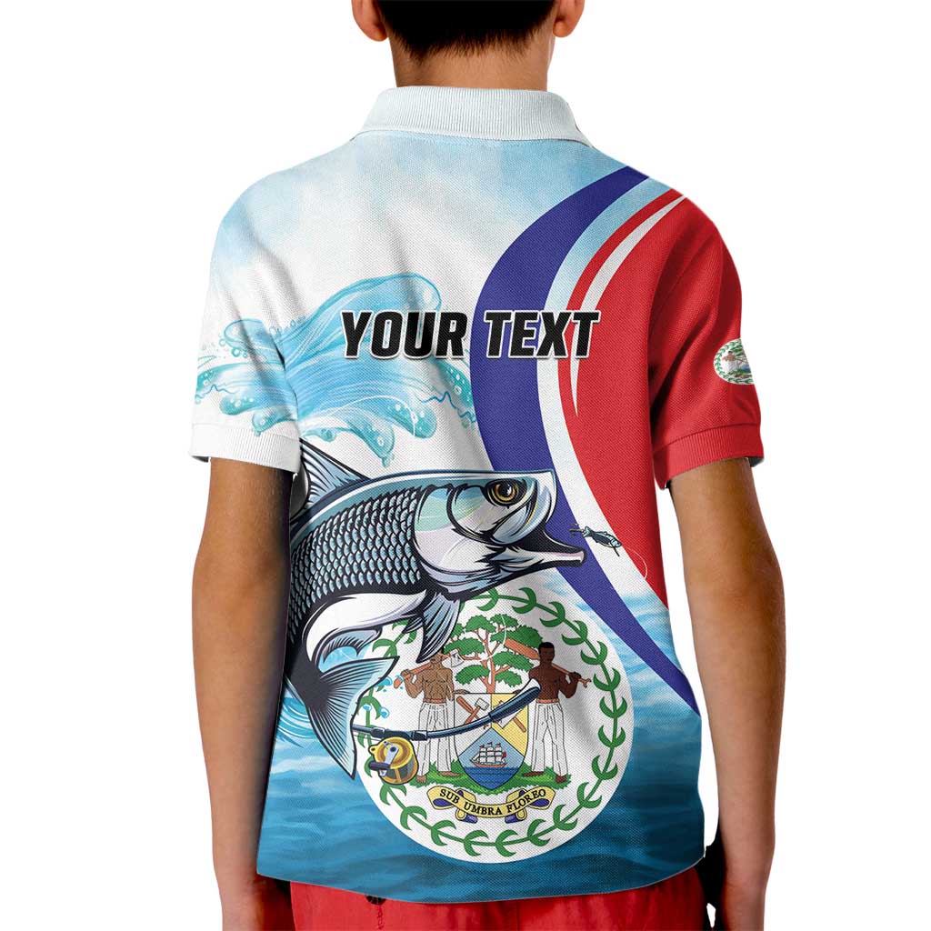 Personalized Belize Tarpon Fishing Kid Polo Shirt Belize Where the Silver King Reigns - Wonder Print Shop