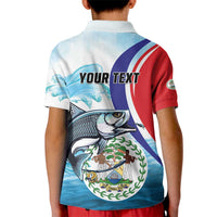 Personalized Belize Tarpon Fishing Kid Polo Shirt Belize Where the Silver King Reigns - Wonder Print Shop