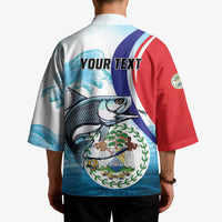 Personalized Belize Tarpon Fishing Kimono Belize Where the Silver King Reigns - Wonder Print Shop