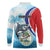Personalized Belize Tarpon Fishing Long Sleeve Polo Shirt Belize Where the Silver King Reigns - Wonder Print Shop