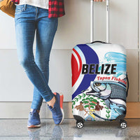 Belize Tarpon Fishing Luggage Cover Belize Where the Silver King Reigns - Wonder Print Shop