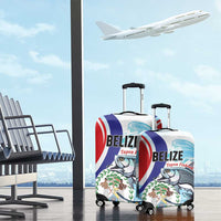 Belize Tarpon Fishing Luggage Cover Belize Where the Silver King Reigns - Wonder Print Shop