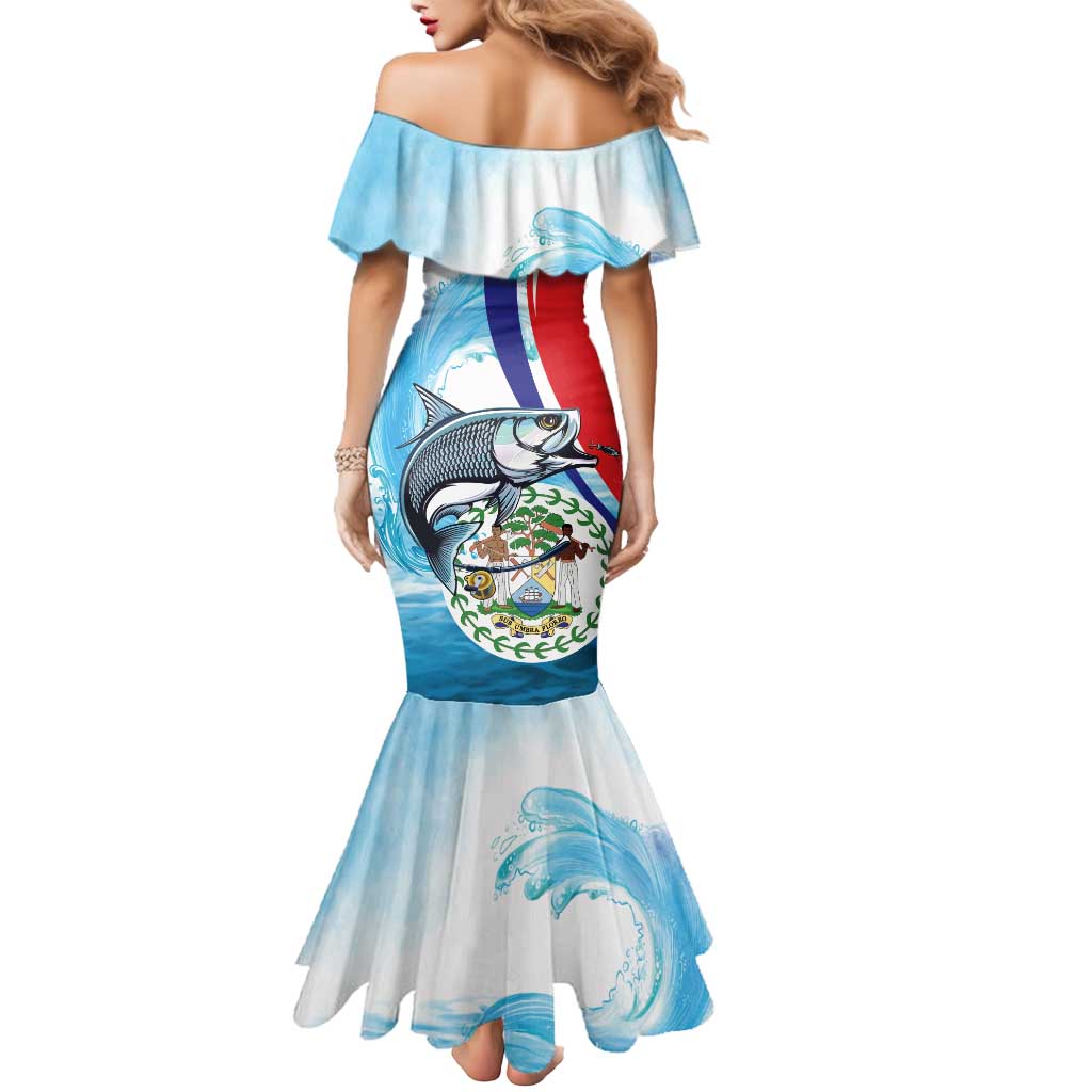 Personalized Belize Tarpon Fishing Mermaid Dress Belize Where the Silver King Reigns - Wonder Print Shop