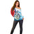 Personalized Belize Tarpon Fishing Off Shoulder Sweater Belize Where the Silver King Reigns - Wonder Print Shop