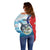 Personalized Belize Tarpon Fishing Off Shoulder Sweater Belize Where the Silver King Reigns - Wonder Print Shop