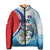 Personalized Belize Tarpon Fishing Padded Jacket Belize Where the Silver King Reigns - Wonder Print Shop