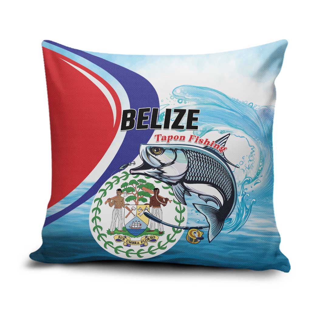 Belize Tarpon Fishing Pillow Cover Belize Where the Silver King Reigns - Wonder Print Shop