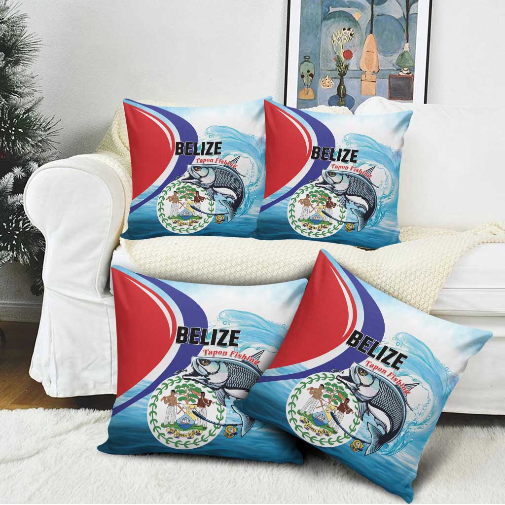 Belize Tarpon Fishing Pillow Cover Belize Where the Silver King Reigns - Wonder Print Shop