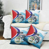 Belize Tarpon Fishing Pillow Cover Belize Where the Silver King Reigns - Wonder Print Shop