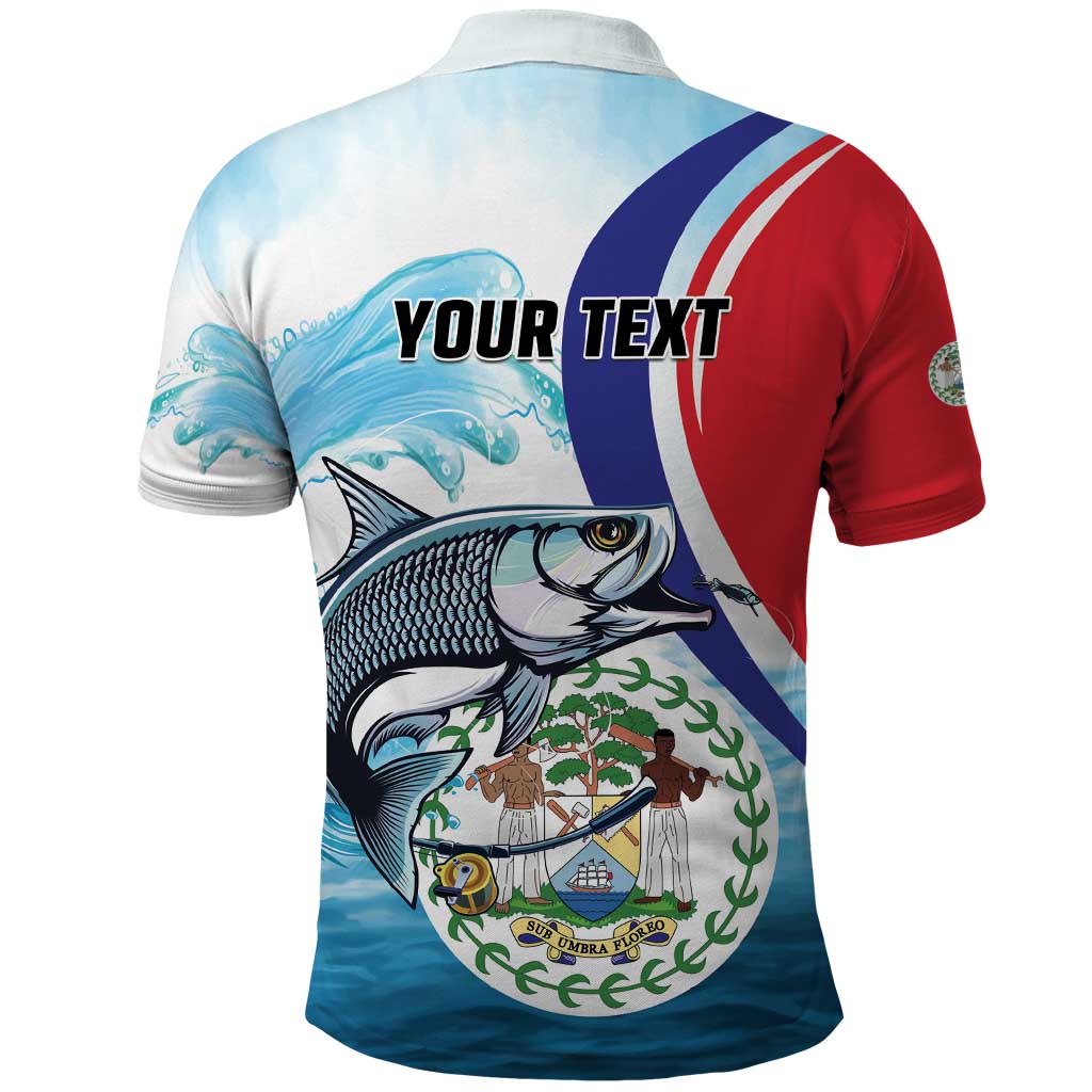 Personalized Belize Tarpon Fishing Polo Shirt Belize Where the Silver King Reigns - Wonder Print Shop