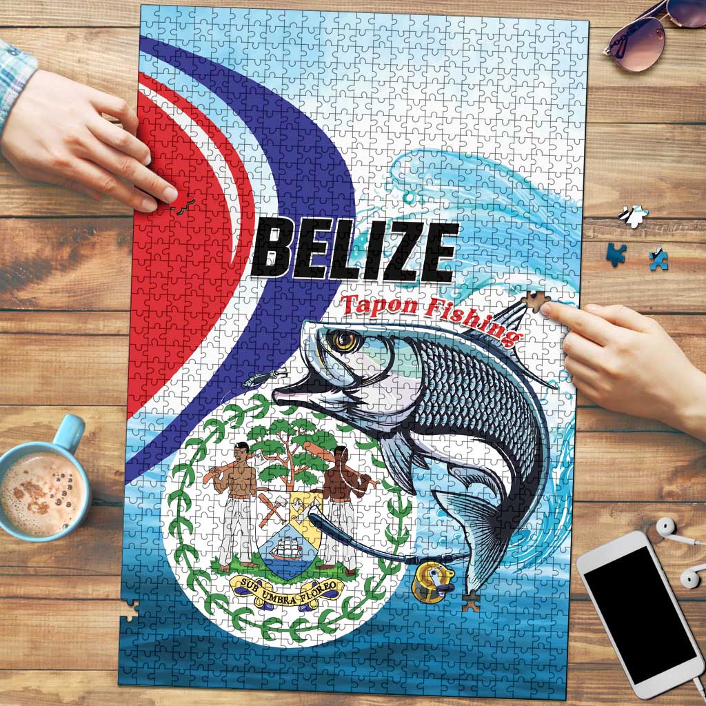 Belize Tarpon Fishing Puzzle Belize Where the Silver King Reigns - Wonder Print Shop