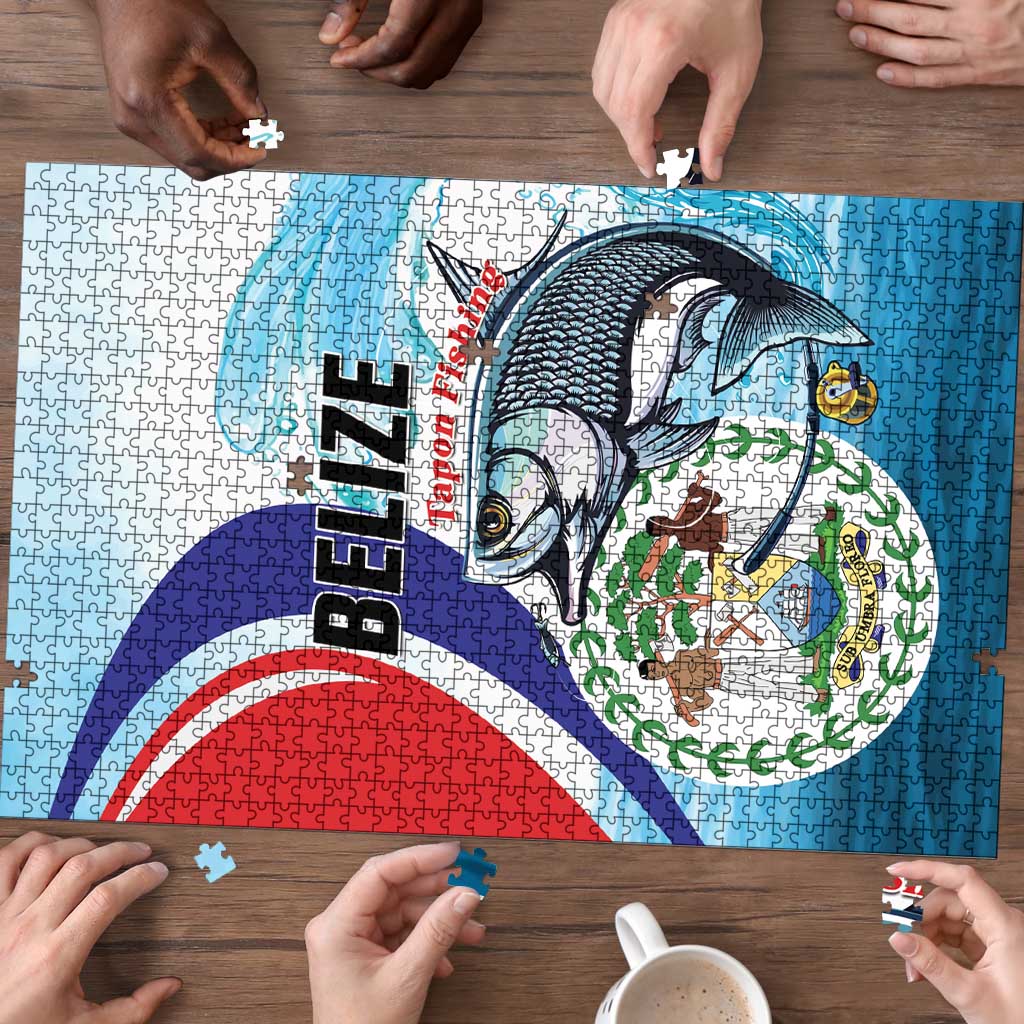 Belize Tarpon Fishing Puzzle Belize Where the Silver King Reigns - Wonder Print Shop