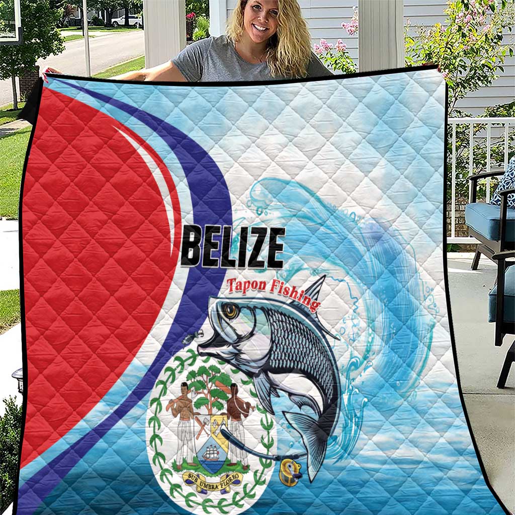 Belize Tarpon Fishing Quilt Belize Where the Silver King Reigns - Wonder Print Shop
