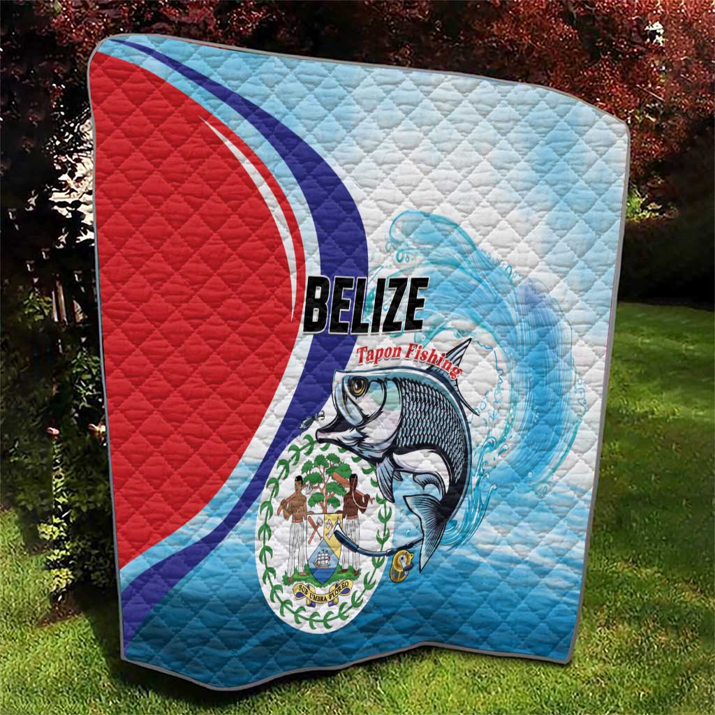 Belize Tarpon Fishing Quilt Belize Where the Silver King Reigns - Wonder Print Shop