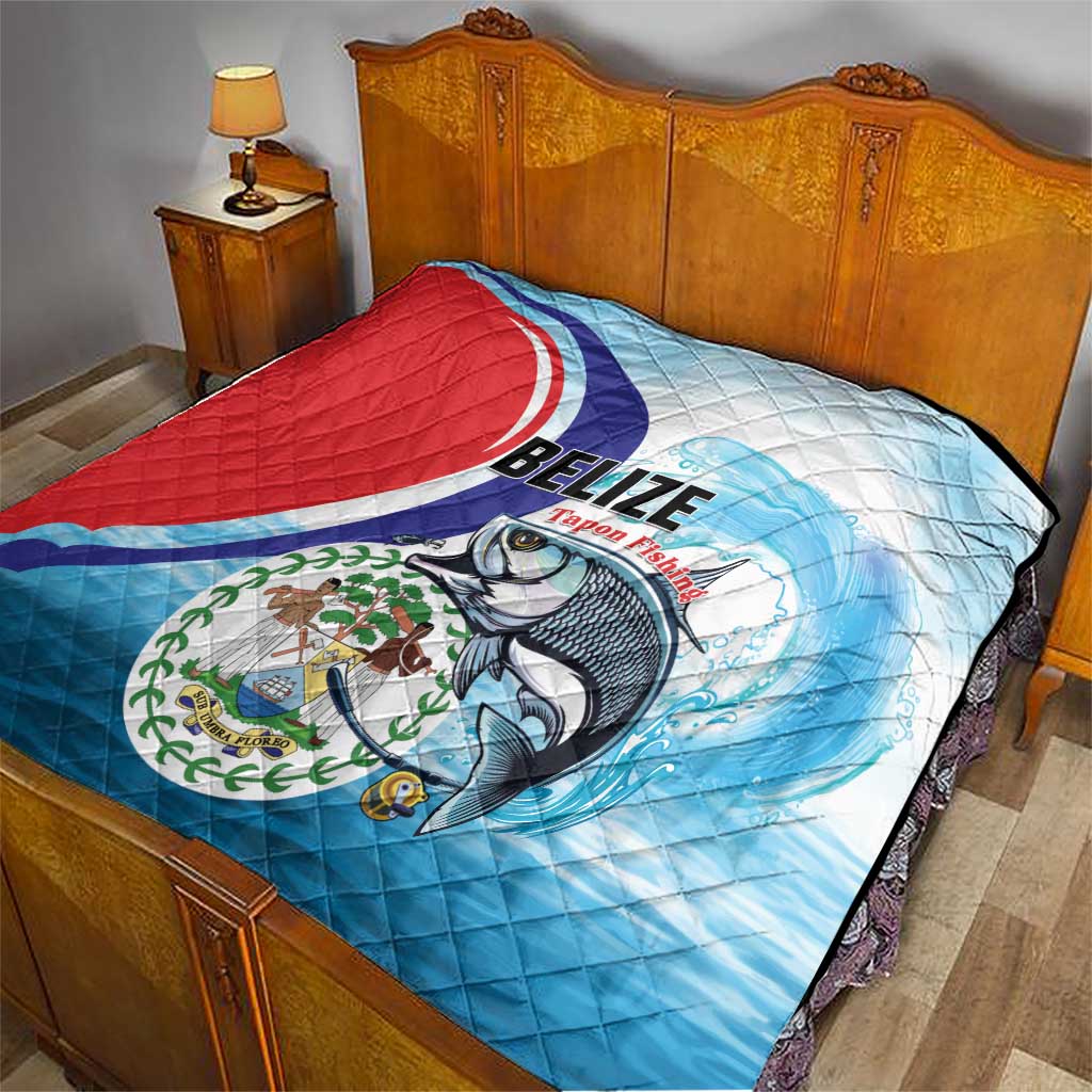 Belize Tarpon Fishing Quilt Belize Where the Silver King Reigns - Wonder Print Shop